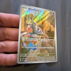 Pokemon TCG Paldean Fates Mimikyu Black Star Promo Full Art Holo Ships Asap - Image 2