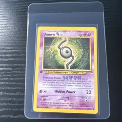 Unown [S] 1st Edition Neo Destiny 87/105 WOTC Vintage Pokemon - Image 1