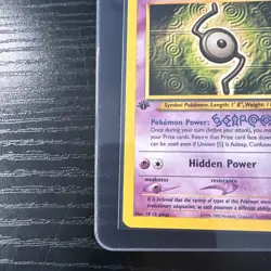 Unown [S] 1st Edition Neo Destiny 87/105 WOTC Vintage Pokemon - Image 2