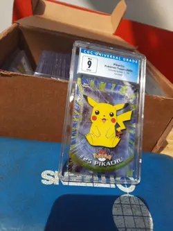 Pikachu Topps Chrome cgc 9 MINT ERROR MISALIGNED TEXTURE Series 1 Pokemon 2000 - Image 5