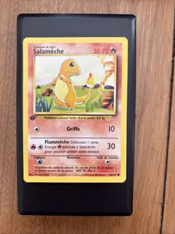 1st Edition Salameche French 46/102 Pokemon de base Charmander Never Played - Image 2