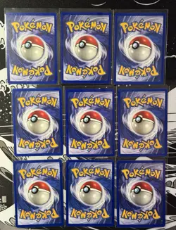 Vintage Pokemon Common Base Lot (9 Cards/All 1999: 102 Ed.) - Image 2