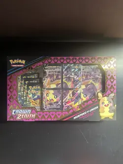 Pokemon TCG Crown Zenith Morpeko V-Union Premium Playmat Collection Box - Image 1