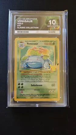 Pokemon TCG Venusaur 15/102 Celebrations 25th Anniversary Ace 10 Perfect Subs - Image 1