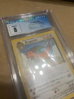 Pokemon Dragonite Black Star Promo #5 - CGC 8 NM/Mint Mewtwo Strikes Back 1999 - Image 5
