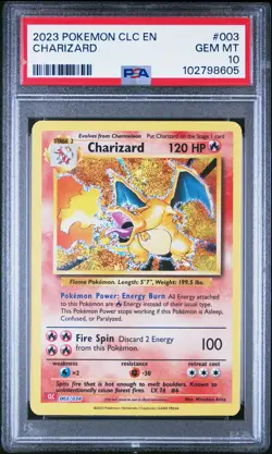 2023 POKEMON CLC CLASSIC CHARIZARD & HO-OH EX DECK #003 CHARIZARD PSA 10 - Image 1