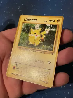 1x 1997 Pokemon PIKACHU NON HOLO Japanese Jungle NO. 025 Near Mint Oldschool - Image 3
