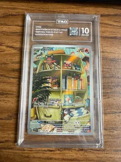 Litten TEF Temporal Forces TAG 10 167/162 Illustration Rare Pokemon - Image 1
