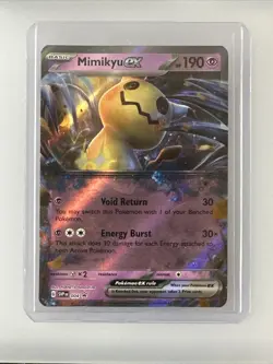 Pokemon TCG Mimikyu EX #004 Black Star Promo Scarlet & Violet - Image 1