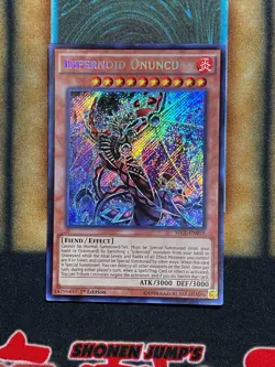Yugioh Infernoid Onuncu SECE-EN019 Secret Rare 1st Ed NM - Image 1