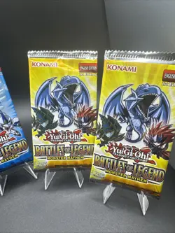 Yu-Gi-Oh! Battles of Legend: Monster Mayhem - 4x SEALED Booster Pack 1st Edition - Image 3