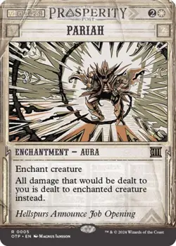 ~ Pariah ~ NM Foil ~ Outlaws of Thunder Junction: Breaking News ~ MTG ~ - Image 1