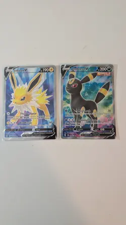 Pokemon TCG Umbreon V Full Art Jolteon V Full Art lot of 2 cards - Image 1