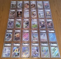 ✨HUGE Lot of 30 CGC Graded Art RARE Pokemon Cards! Japanese Full Illustrations!✨ - Image 1
