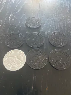 Pokemon Coin Lot- 7 coins for the Trading Card Game- 7 assorted coins - Image 2