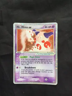 Pokemon Cards: EX FireRed and LeafGreen Rare Holo: Mr. Mime EX 111/112 - Image 1