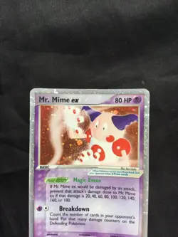 Pokemon Cards: EX FireRed and LeafGreen Rare Holo: Mr. Mime EX 111/112 - Image 2