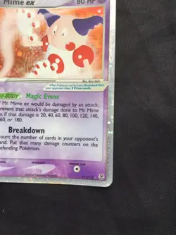 Pokemon Cards: EX FireRed and LeafGreen Rare Holo: Mr. Mime EX 111/112 - Image 5