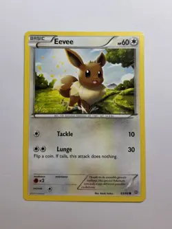 Pokemon TCG Eevee XY Ancient Origins 63/98 Regular Common Card LP-NM - Image 1
