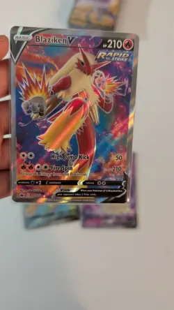 Pokemon TCG lot 4 cards Pikachu V Dragonite V Blaziken V Mimikyu V FULL ART - Image 4