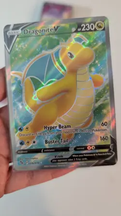 Pokemon TCG lot 4 cards Pikachu V Dragonite V Blaziken V Mimikyu V FULL ART - Image 5