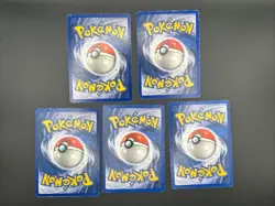 Vintage Pokemon Card Lot WOTC Holo Base Set Shadowless Hitmonchan Alakazam X5 - Image 2