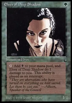 Elves of Deep Shadow - Medium Play MTG The Dark - Image 1