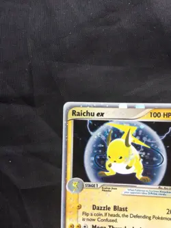 Pokemon Cards: EX Sandstorm Rare Holo: Raichu EX 98/100 - Image 3