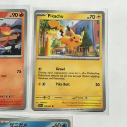 Pokemon Card lot of 3 Charmeleon Pikachu Squirtle English & Japanease - Image 3
