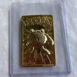 Pokemon Poliwhirl Limited Edition 23k Gold-Plated Trading Card - Image 1