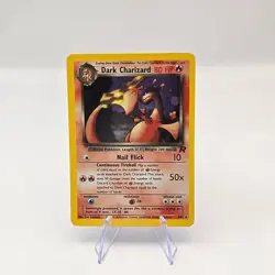 Dark Charizard - 4/82 Holo Rare - Team Rocket Pokemon TCG Card Vintage - Image 1
