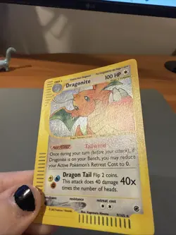 Pokemon TCG Dragonite Holo Rare Card Expedition Base Set 9/165 - Image 5
