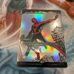 MTG Marvel Spider-Man *Foil* HEROIC INTERVENTION #34 *Mint *MAR Marvel Universe - Image 1