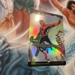 MTG Marvel Spider-Man *Foil* HEROIC INTERVENTION #34 *Mint *MAR Marvel Universe - Image 2
