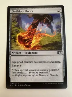 MTG Swiftfoot Boots Commander 2014 275/337 Regular Uncommon Magic - Image 1