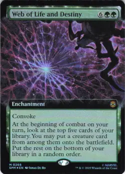 MTG Web of Life and Destiny (Extended Art) (268) | NM | Spider-Man {SPM} - Image 2