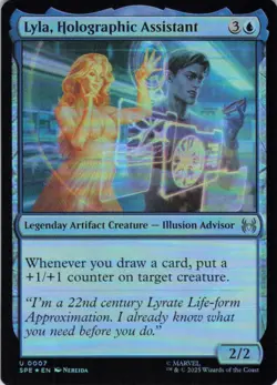 MTG Lyla, Holographic Assistant (7) | NM Foil | Spider-Man {SPE} - Image 2