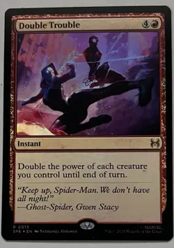 MTG Marvel’s Spider-Man Eternal Double Trouble Instant RARE FOIL #0013 - Image 1