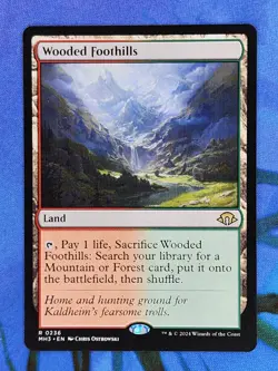 1x Wooded Foothills, NM, Modern Horizons 3 (MH3), Magic: the Gathering, MtG - Image 1