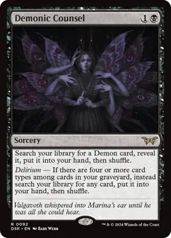 Demonic Counsel [Duskmourn] MTG - Image 1