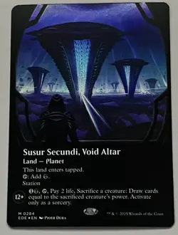 MTG Edge of Eternities Susur Secundi, Void Altar Land - Planet MYTHIC FOIL #0284 - Image 1