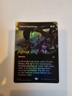 MTG - United Battlefront (Borderless Foil) - Tarkir Dragonstorm NM/M Condition - Image 1