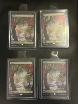 FOIL Forest MTG 2025 Year Of The Snake Promo NM English - Image 2