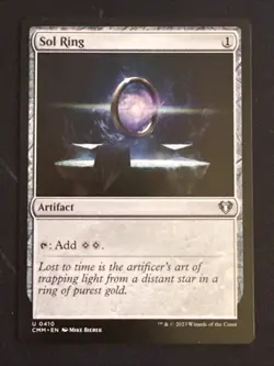 1x Sol Ring (410) Commander Masters LP MTG Magic the Gatehring x1 MKE - Image 1