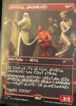 1 x Spiteful Prankster (0801) - Rainbow Foil - Secret Lair - NM-Mint - MTG - Image 1