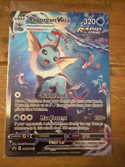 Pokemon TCG Jumbo VMAX Vaporeon SWSH182 - Image 1