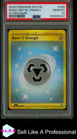 BASIC METAL ENERGY HYPER RARE POKEMON GER SFA DE-SHROUDED FABLE 2024 099 PSA 10 - Image 1