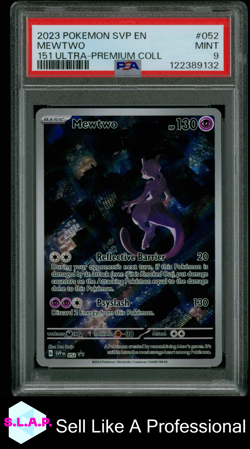 MEWTWO 151 ULTRA-PREMIUM COLL POKEMON SVP EN-SV BLACK STAR PROMO 2023 052 PSA 9 - Image 1