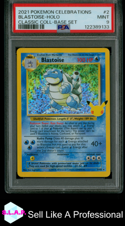 BLASTOISE-HOLO CLASSIC COLL-BASE SET POKEMON CELEBRATIONS 2021 2 PSA 9 - Image 1