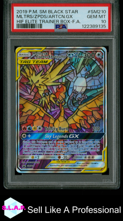 MLTRS/ZPDS/ARTCN.GX HIF ETB-F.A. POKEMON SM BLCK STR PRM 2019 SM210 PSA 10 - Image 1
